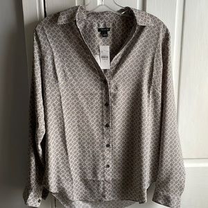 Ann Taylor grey blouse